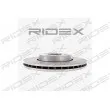 RIDEX 82B0079 - Jeu de 2 disques de frein avant