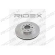 RIDEX 82B0124 - Jeu de 2 disques de frein avant