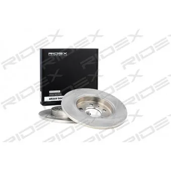 Jeu de 2 disques de frein arrière RIDEX 82B0144 pour SEAT EXEO 1.8 TSI - 160cv