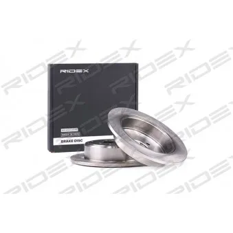 RIDEX 82B0222 - Jeu de 2 disques de frein arrière