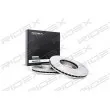RIDEX 82B0370 - Jeu de 2 disques de frein avant
