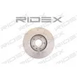 RIDEX 82B0434 - Jeu de 2 disques de frein arrière