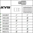 KYB 551056 - Jeu de 2 amortisseurs arrière