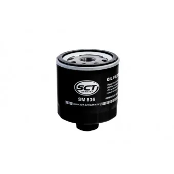 Filtre à huile SCT GERMANY SM 836 pour VOLKSWAGEN POLO 1.6 16V GTI - 125cv