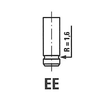 Soupape d'admission FRECCIA R3528/SCR