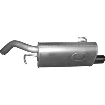 Silencieux arrière POLMO 14.14 pour SMART FORFOUR 1.5 CDI - 95cv