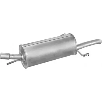 Silencieux arrière POLMO 17.582 pour OPEL ASTRA 1.2 16V - 75cv