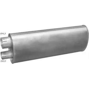 Silencieux arrière POLMO 68.18