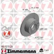 ZIMMERMANN 100.1217.20 - Jeu de 2 disques de frein arrière
