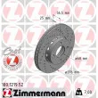 ZIMMERMANN 100.1219.52 - Jeu de 2 disques de frein avant