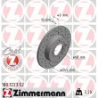 ZIMMERMANN 100.1223.52 - Jeu de 2 disques de frein arrière