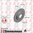 ZIMMERMANN 100.1248.20 - Jeu de 2 disques de frein arrière