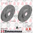 ZIMMERMANN 100.1249.53 - Jeu de 2 disques de frein avant