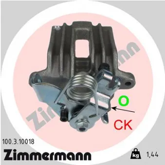 Étrier de frein arrière gauche ZIMMERMANN OEM 8E0615423B