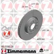ZIMMERMANN 100.3300.20 - Jeu de 2 disques de frein avant