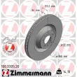 ZIMMERMANN 100.3305.20 - Jeu de 2 disques de frein avant