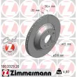 ZIMMERMANN 100.3329.20 - Jeu de 2 disques de frein arrière