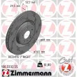 ZIMMERMANN 100.3332.55 - Disque de frein avant droit