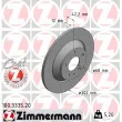 ZIMMERMANN 100.3335.20 - Jeu de 2 disques de frein arrière