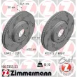 ZIMMERMANN 100.3355.53 - Jeu de 2 disques de frein avant