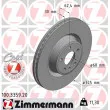 ZIMMERMANN 100.3359.20 - Jeu de 2 disques de frein avant