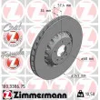 Jeu de 2 disques de frein avant ZIMMERMANN [100.3386.75]