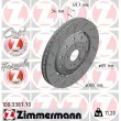 Jeu de 2 disques de frein avant ZIMMERMANN [100.3387.70]