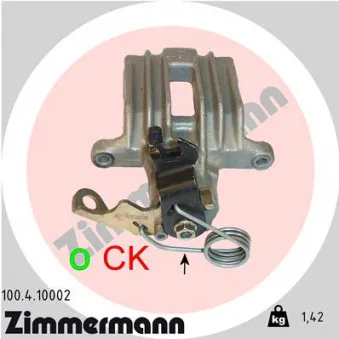 Étrier de frein arrière droit ZIMMERMANN OEM 8E0615424