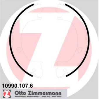 Jeu de mâchoires de frein, frein de stationnement ZIMMERMANN OEM 4741772