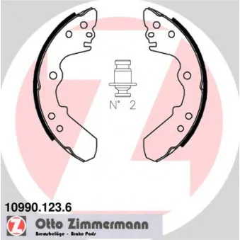 Jeu de mâchoires de frein ZIMMERMANN OEM 91143303