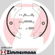 ZIMMERMANN 10990.128.9 - Jeu de mâchoires de frein, frein de stationnement