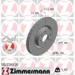 ZIMMERMANN 110.2209.20 - Jeu de 2 disques de frein avant