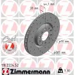 ZIMMERMANN 110.2224.52 - Jeu de 2 disques de frein avant
