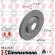 ZIMMERMANN 110.2225.20 - Jeu de 2 disques de frein arrière