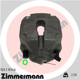 Étrier de frein avant gauche ZIMMERMANN OEM 34116769091