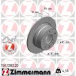ZIMMERMANN 150.1282.20 - Jeu de 2 disques de frein arrière