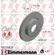 ZIMMERMANN 150.1288.20 - Jeu de 2 disques de frein avant