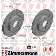 ZIMMERMANN 150.1288.53 - Jeu de 2 disques de frein avant