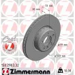 ZIMMERMANN 150.2903.32 - Jeu de 2 disques de frein avant