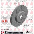 ZIMMERMANN 150.2905.32 - Jeu de 2 disques de frein avant