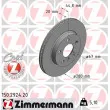 ZIMMERMANN 150.2924.20 - Jeu de 2 disques de frein avant