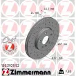 ZIMMERMANN 150.2929.52 - Jeu de 2 disques de frein avant