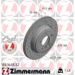 ZIMMERMANN 150.3405.52 - Jeu de 2 disques de frein arrière