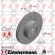 ZIMMERMANN 150.3407.52 - Jeu de 2 disques de frein avant