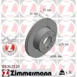 ZIMMERMANN 150.3423.20 - Jeu de 2 disques de frein avant