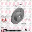 ZIMMERMANN 150.3423.52 - Jeu de 2 disques de frein avant