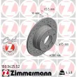 ZIMMERMANN 150.3425.52 - Jeu de 2 disques de frein arrière