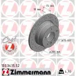 ZIMMERMANN 150.3435.52 - Jeu de 2 disques de frein arrière