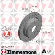 ZIMMERMANN 150.3437.52 - Jeu de 2 disques de frein arrière