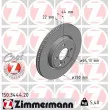 ZIMMERMANN 150.3444.20 - Jeu de 2 disques de frein avant